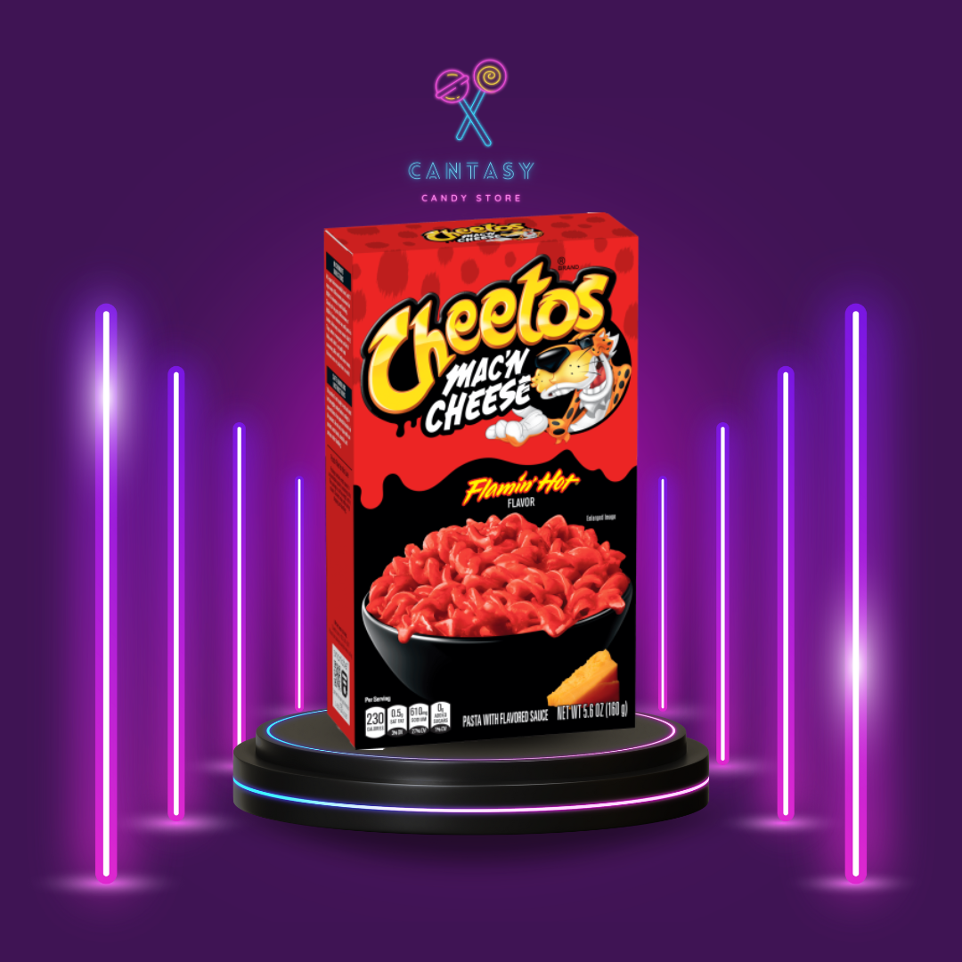 Bild des Flamin' Hot® Cheetos® Mac 'n Cheese: Ein köstliches Gericht mit cremiger Konsistenz und der einzigartigen Schärfe von Flamin' Hot® Cheetos®. Ein unvergessliches Geschmackserlebnis für Liebhaber von würzigen Snacks.