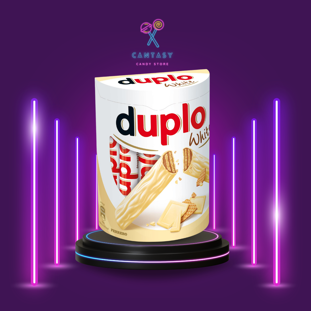 Duplo White Big Pack 10er - Riegel mit Waffel, Nugatcremefüllung und Überzug aus weißer Schokolade