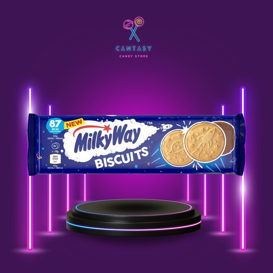 Milky Way Biscuits 108g - Knusprige Biskuits mit Milky Way Schokoladenüberzug