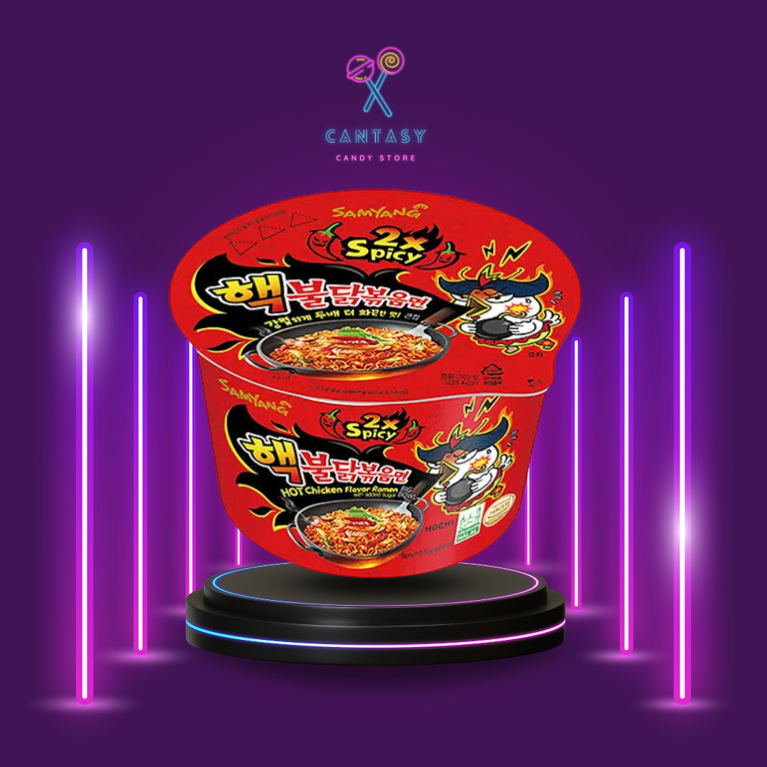 Buldak 2x Spicy Hot Chicken Ramen Bowl - 105g